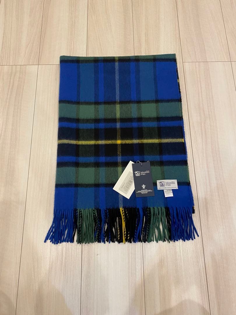 m*a様 ジョンストンズ　エストネーション　別注 エリバンク　大判ストール　新品