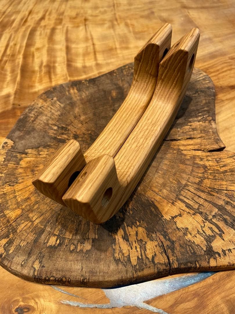 キャラバンE26 ホワイトオークアシストグリップ　Ａピラー用2点セット