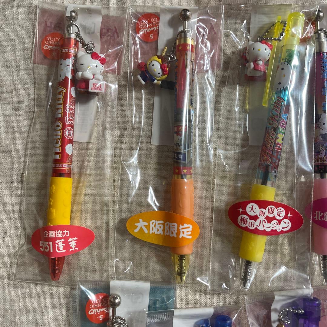 【レア】ご当地　ハローキティ　ボールペン　大阪限定　9本