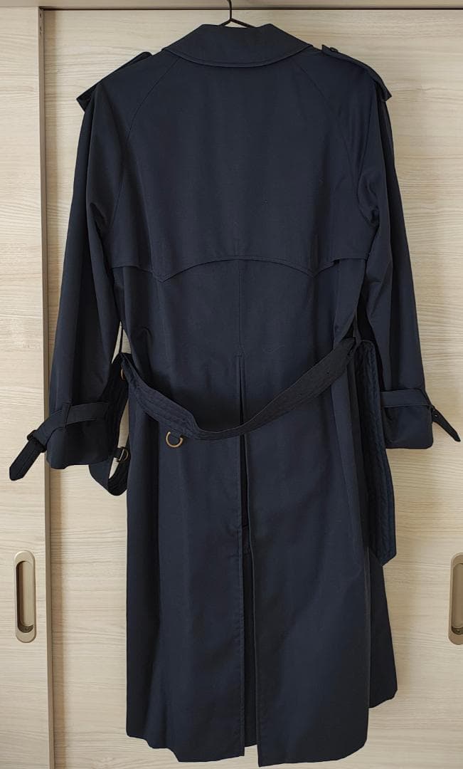 Aquascutum アクアスキュータム ネイビー トレンチコート 超美品