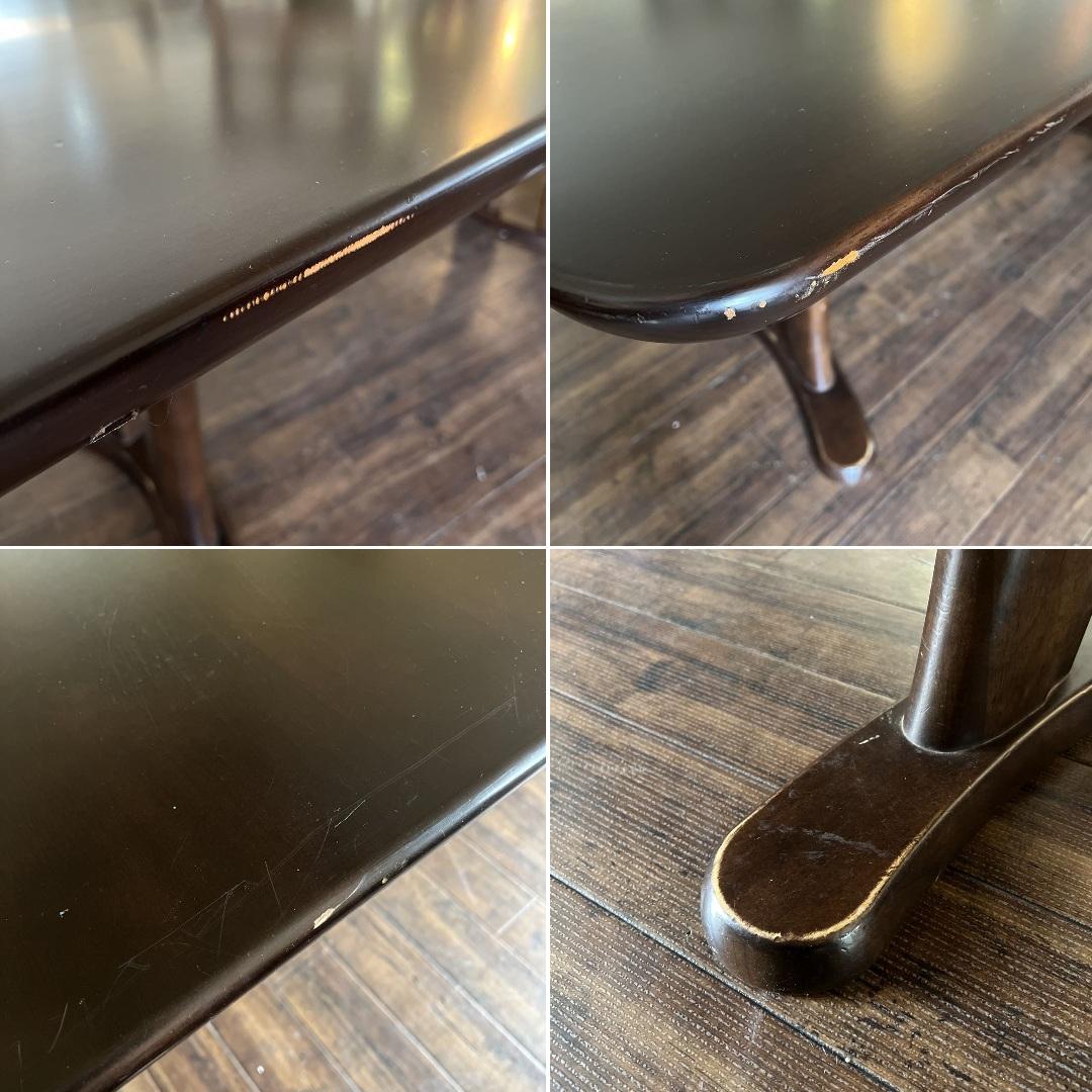 k074 カリモク家具 Direttore ダイニングテーブル 180㎝ ダーク