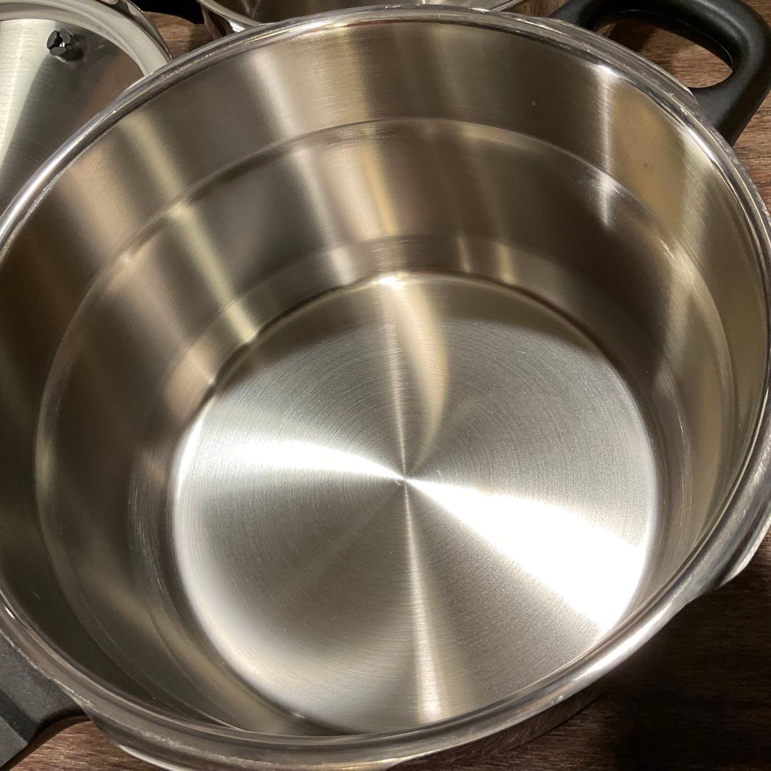 未使用！WMF ヴェーエムエフ 圧力鍋 4.5L,3L セット ステンレス蓋