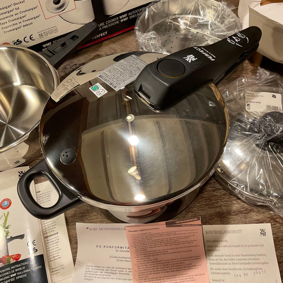 未使用！WMF ヴェーエムエフ 圧力鍋 4.5L,3L セット ステンレス蓋