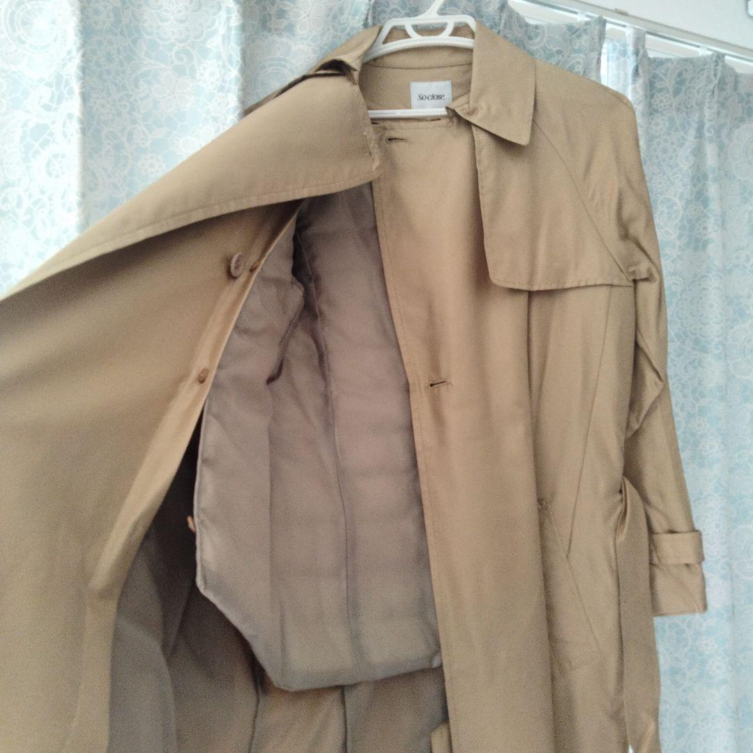 so close　ディノス　新品タグ付 絹100%ライナー付 トレンチコート S