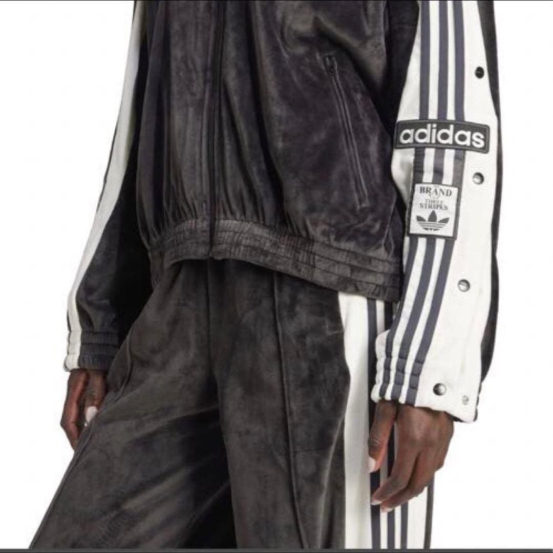 新品XL⭐️adidasアディブレイク ベロア　パンツ ブラック 重盛さと美