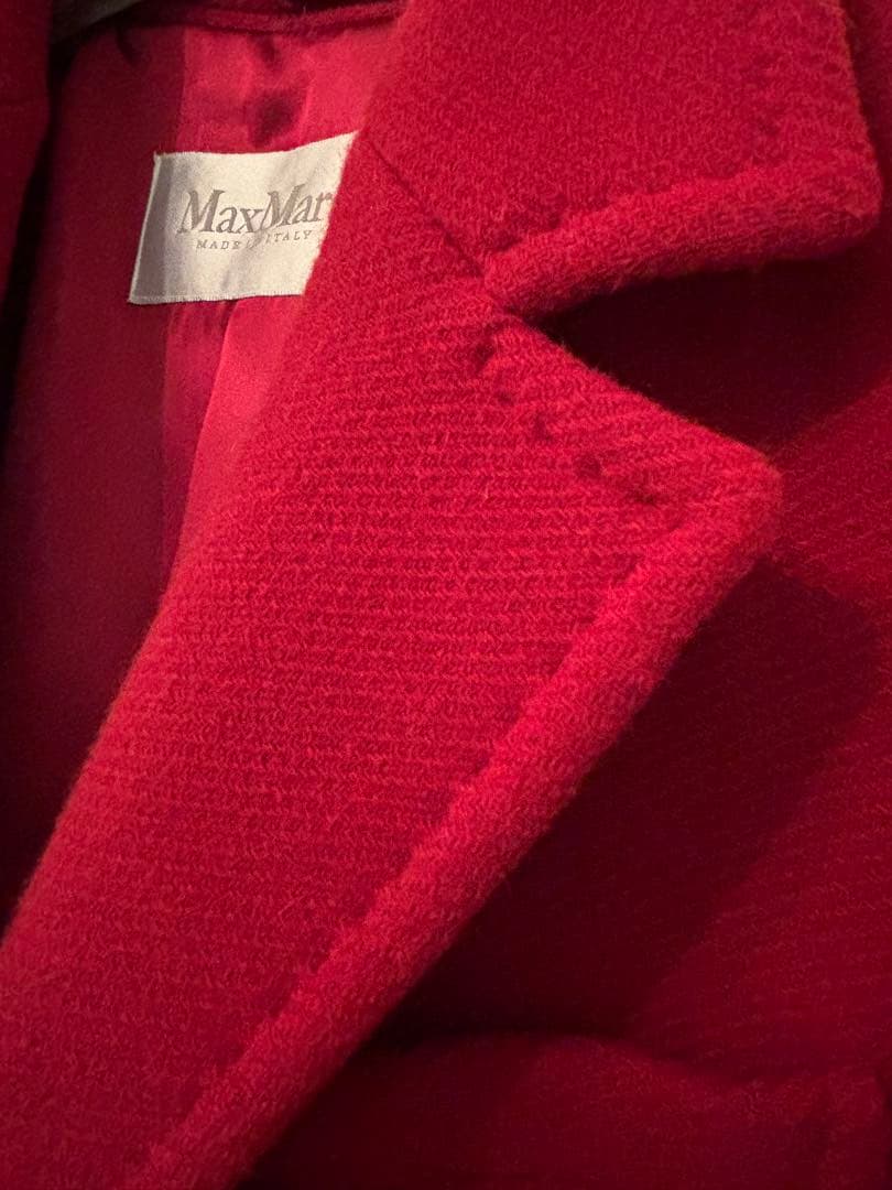 Max Mara●白タグ、アンゴラ混ロング、チェスター●40、Lサイズ