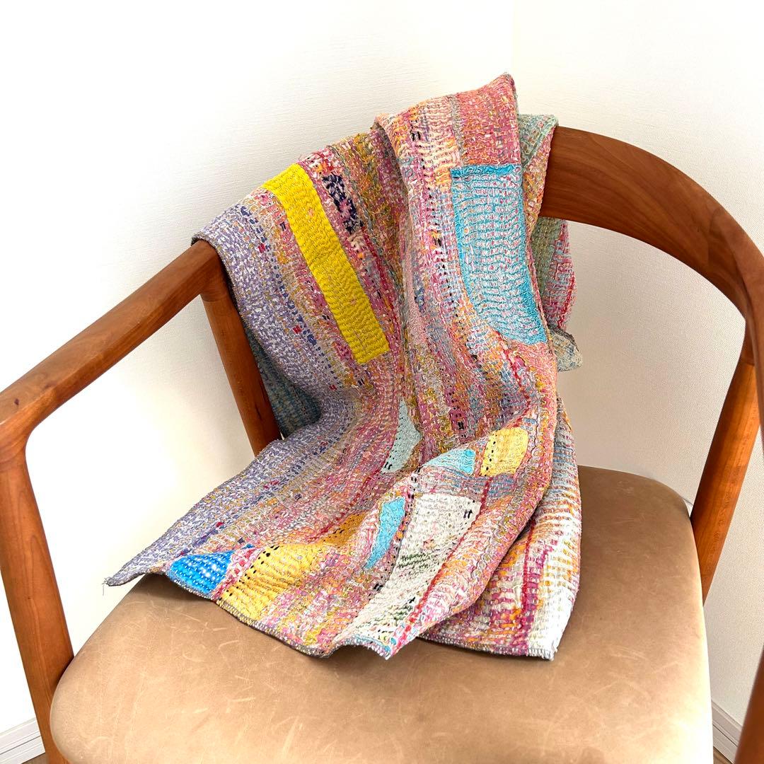 ⌘ kantha quilt ⌘ アンティーク　ヴィンテージ　カンタキルト