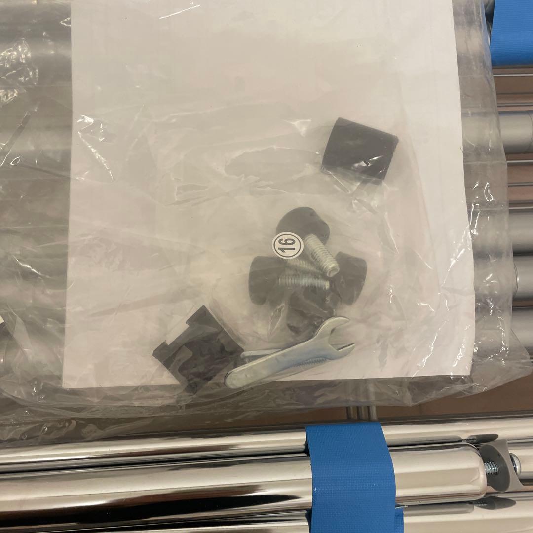 dinos 洗えるカバー付き 頑丈ハンガーラック 2段掛け　幅 約 120センチ