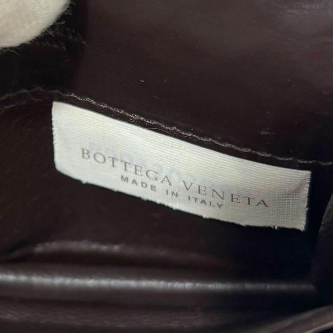 【美品】 ボッテガヴェネタ ケース イントレチャート ダークブラウン