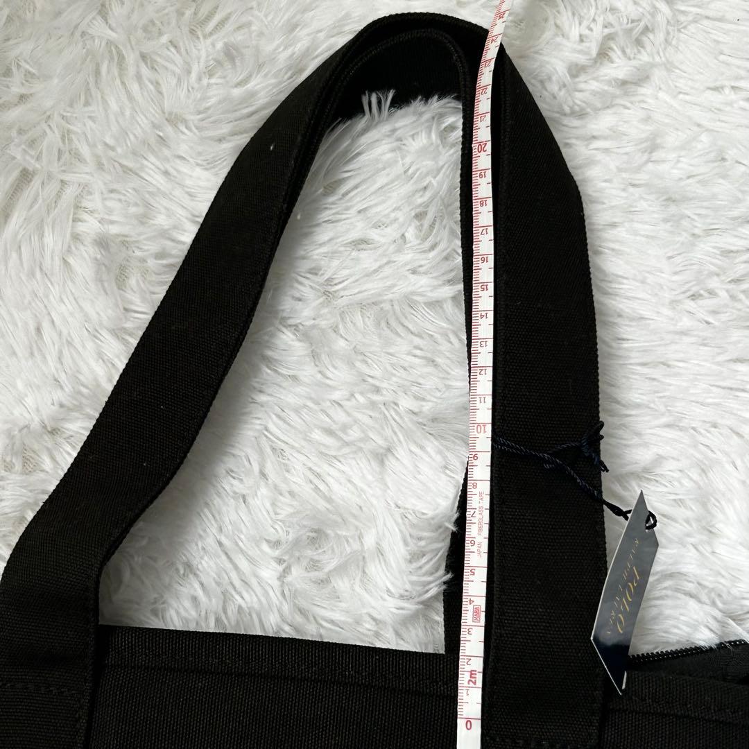 新品polo ralph lauren トートバッグ　ラルフMEDIUM 黒