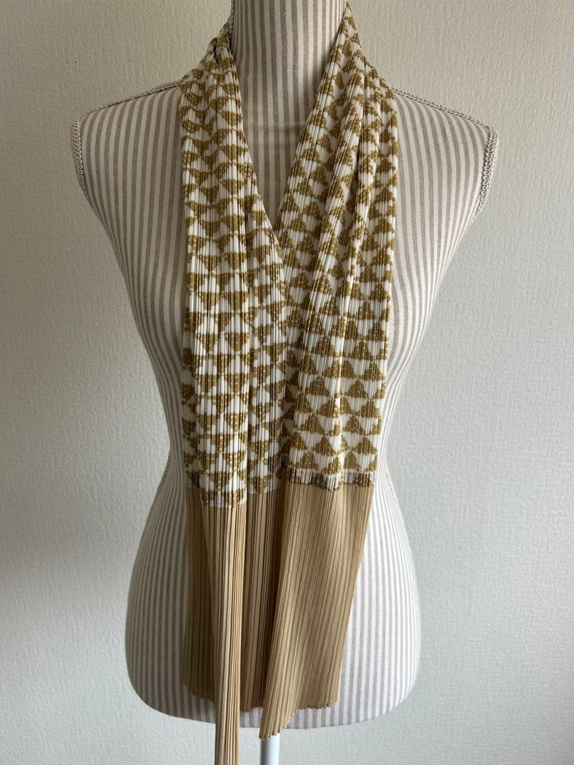 プリーツプリーズ トップス、ストールセット