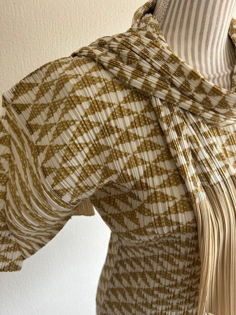 プリーツプリーズ トップス、ストールセット