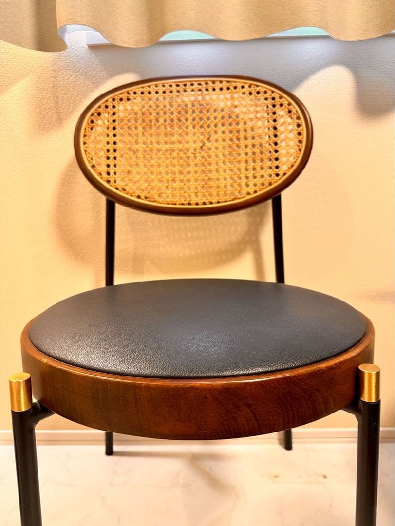 ラタンのダイニングチェア 2脚セット