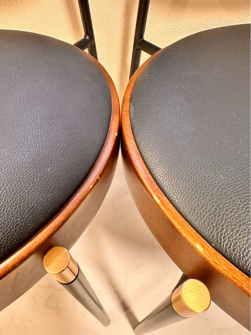 ラタンのダイニングチェア 2脚セット