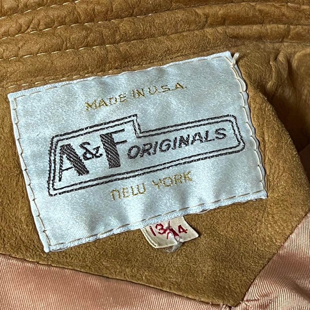 60sVintageバックスキン鹿革ブルゾン　USA製A&F originals