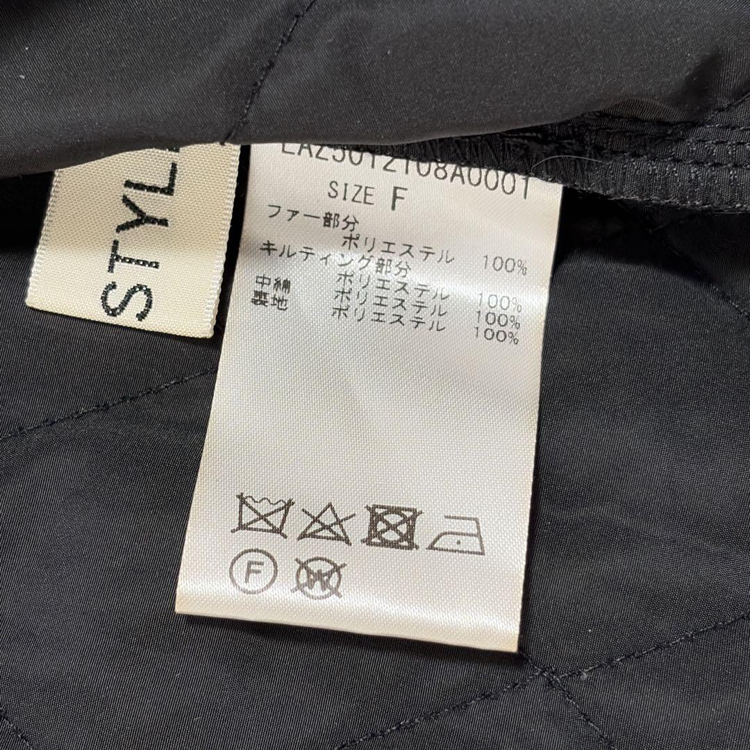 SUM1 STYLE キルティングベスト付き3WAY馬刺繍コート