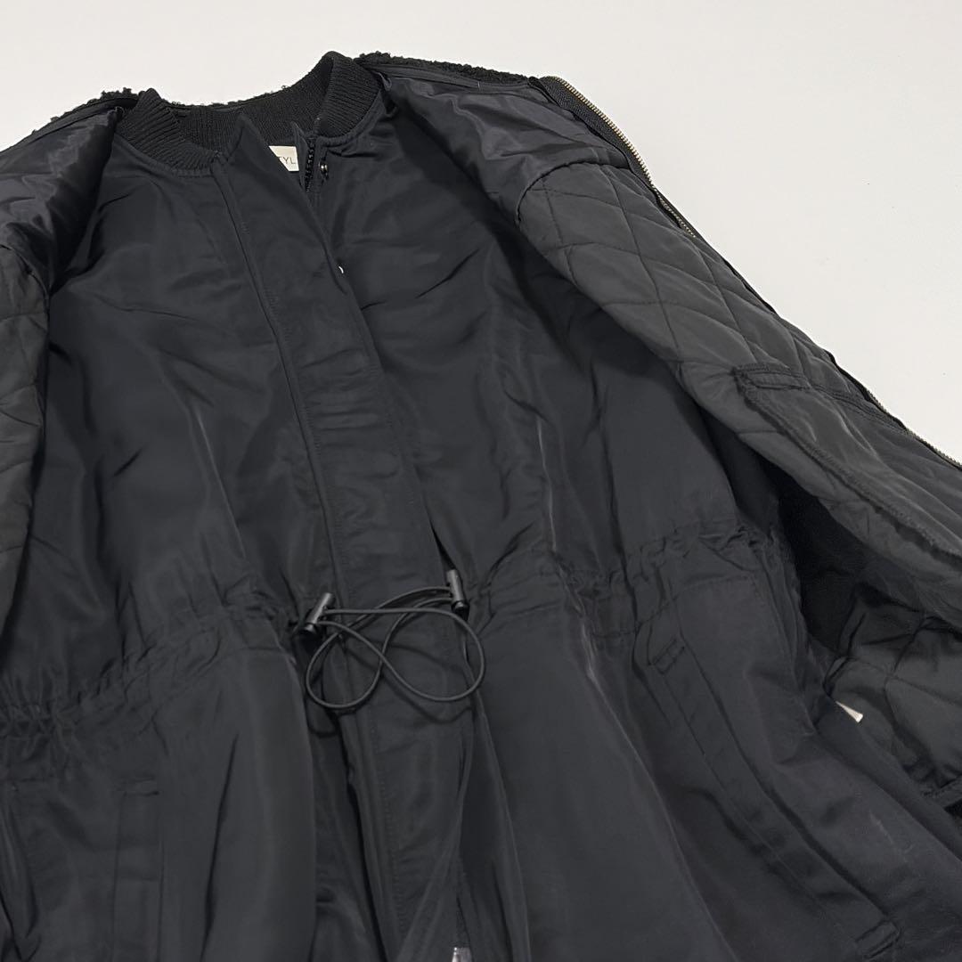 SUM1 STYLE キルティングベスト付き3WAY馬刺繍コート