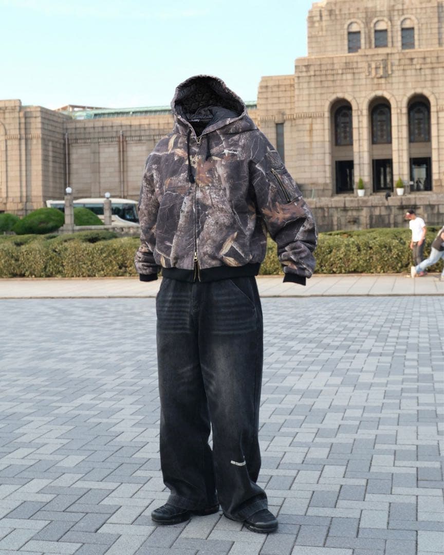 BELVET リアルツリー カモ アクティブジャケット ダブルジップパーカー