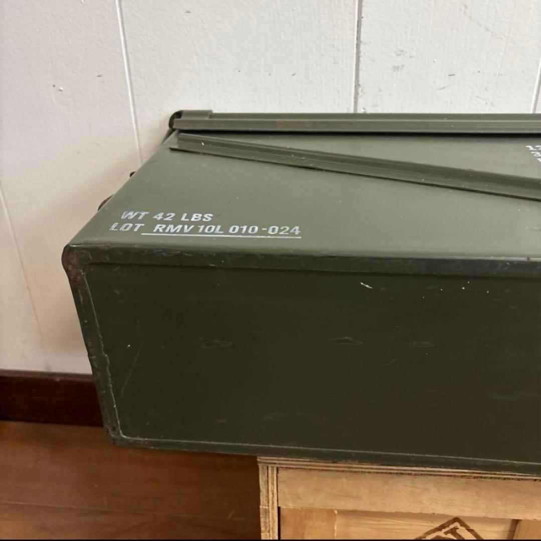 米軍　実物　AMMO BOX 40mm 32CARTRIDGES 弾薬箱