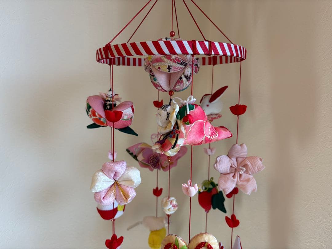 可愛いつるし雛No.174・ひな祭り・桃の節句・さげもん吊るし飾り・初節句飾り