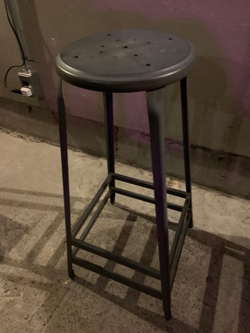 スチールカウンターチェア 3脚セット ヴィンテージ風・インダストリアルデザイン