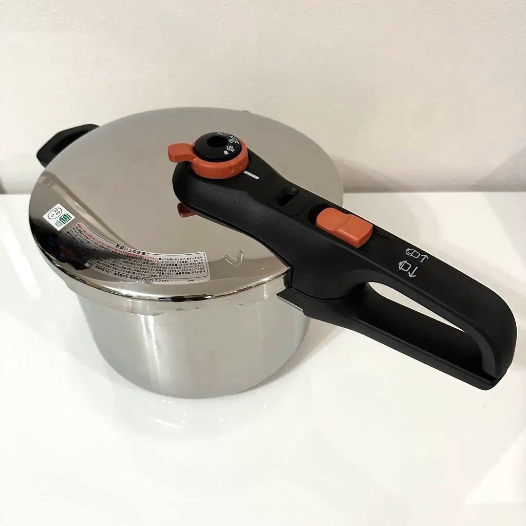 1回使用【ティファール】圧力鍋 セキュア トレンディ 6.2L テラコッタ