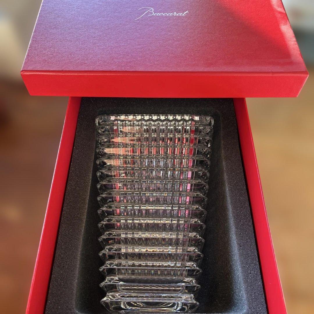 Baccarat アイベーススクウェアL クリスタル 花瓶