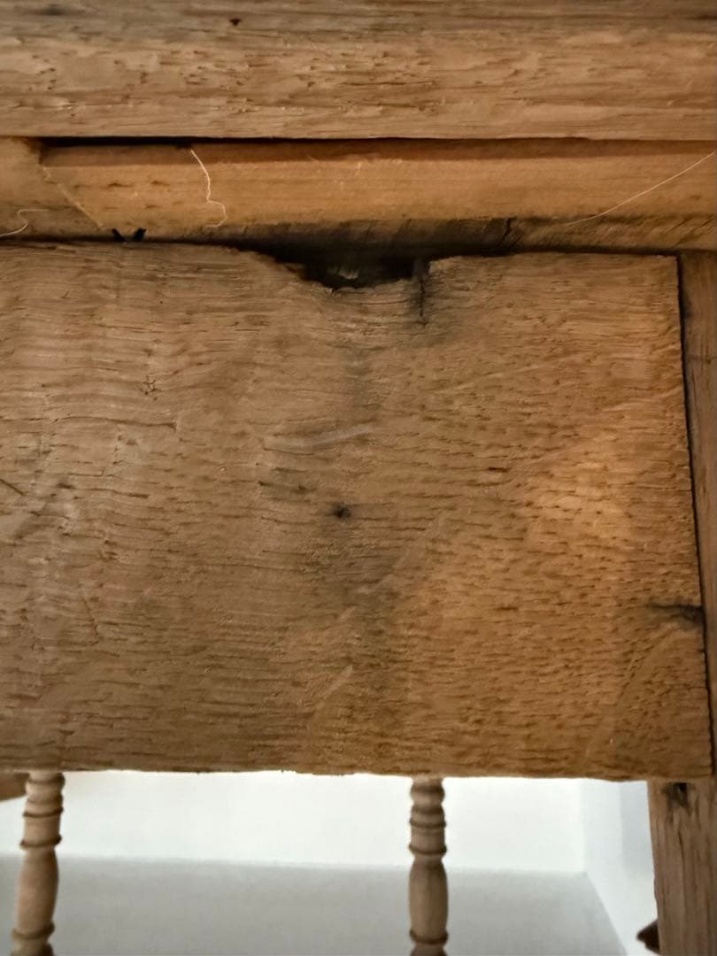 ビンテージ サイドテーブル　デスク　作業台　剥離