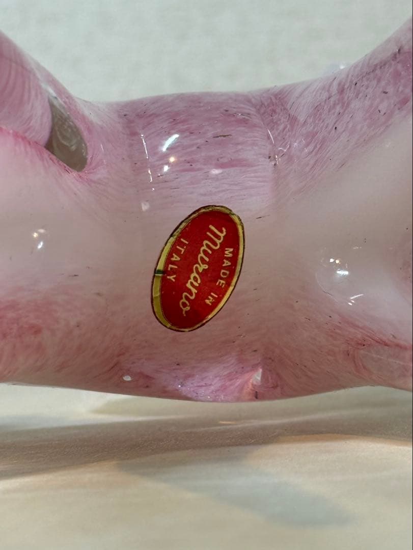 ガラス製馬のアートオブジェ　murano made in italy