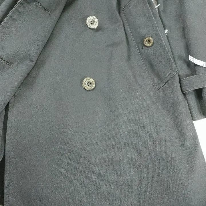 【90's】ノバチェック バーバリーブルーレーベル ベルテットコート L 黒