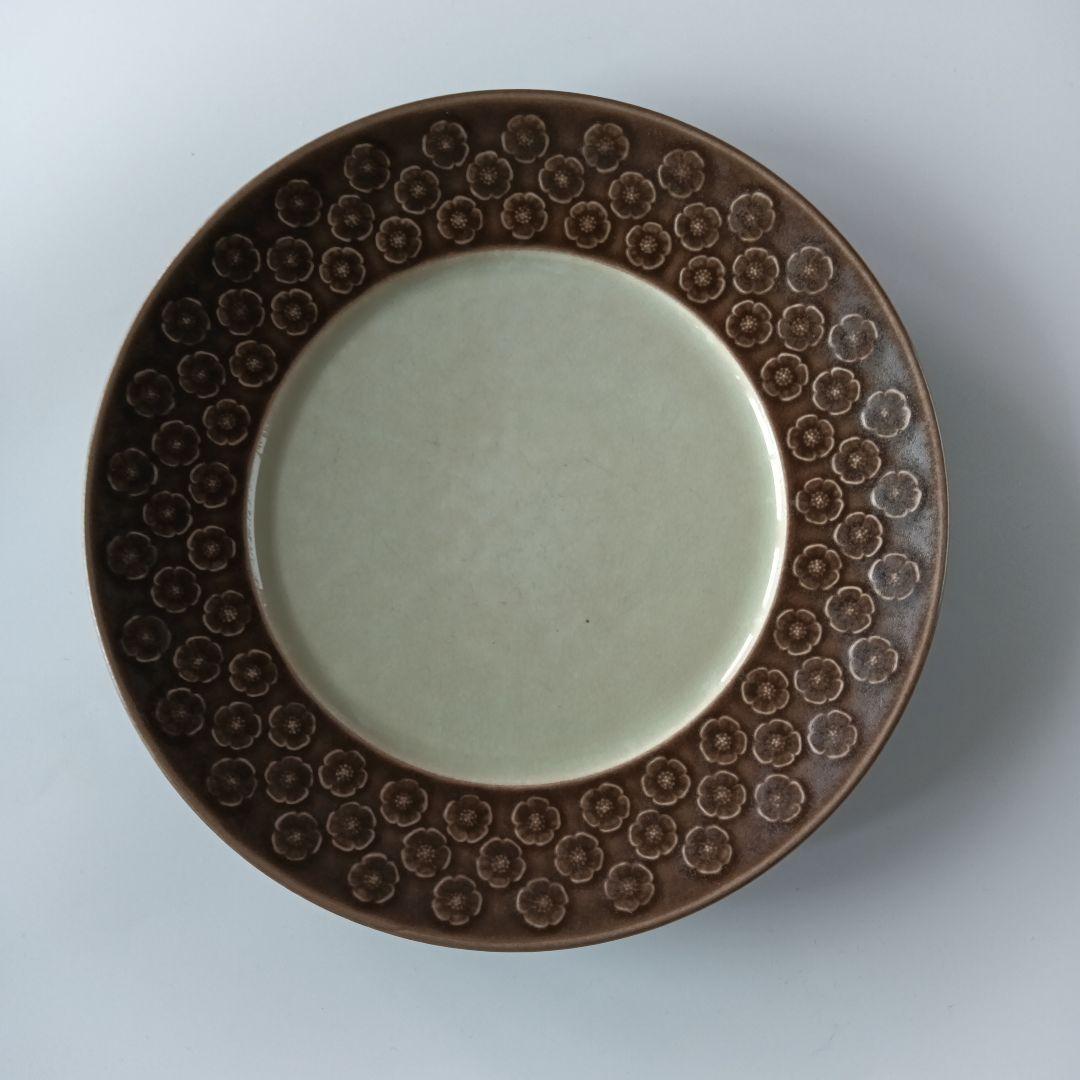 ②クイストゴー　ニッセン　アズール　ブラウン　ディナープレート
