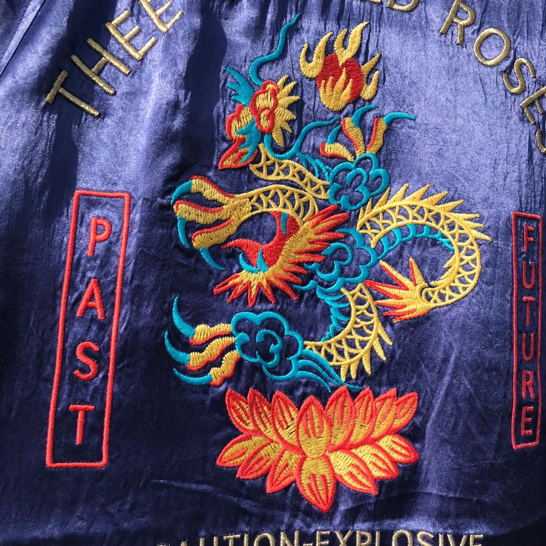 ブラックウィドー　スカジャン　L　パープル