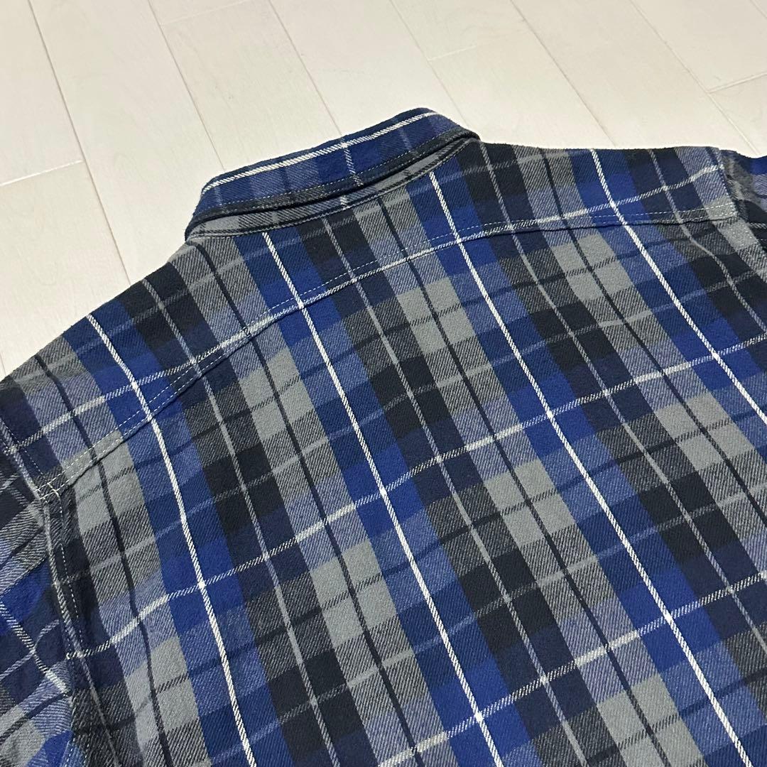 ウエアハウス 山ポケ ガチャポケ マチ付き フランネルシャツ ワークシャツ L