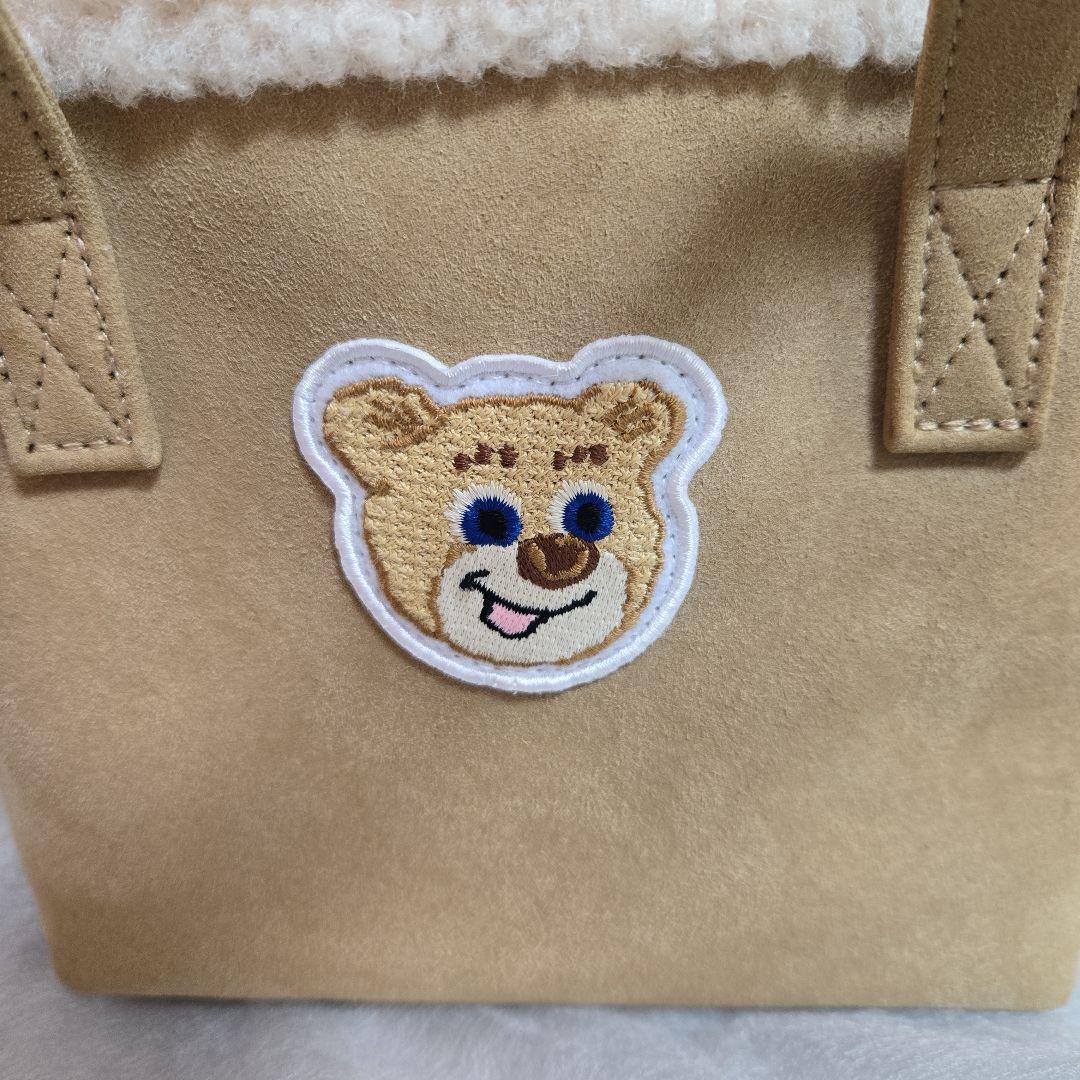オールドテディ　ワッペンボアトートバッグ