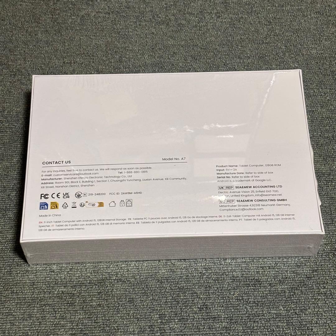 Android15タブレット／11インチ／24GB+128GB+1TB拡張