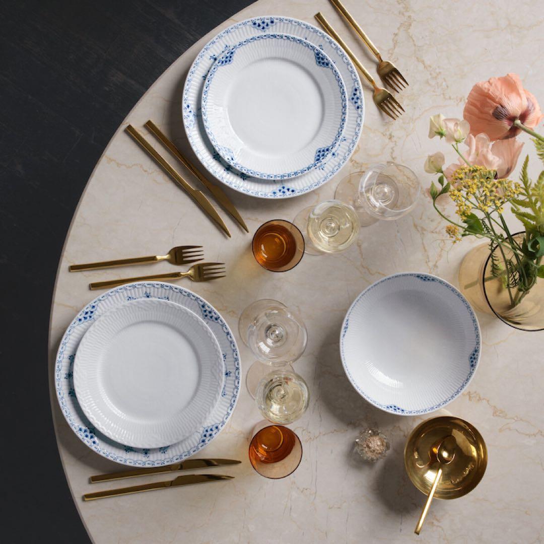 ロイヤルコペンハーゲン ブルーフルーテッド 皿 デンマーク 27cm