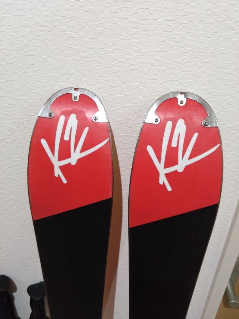 スキー板　149cm　ケーツー　ストック　セット