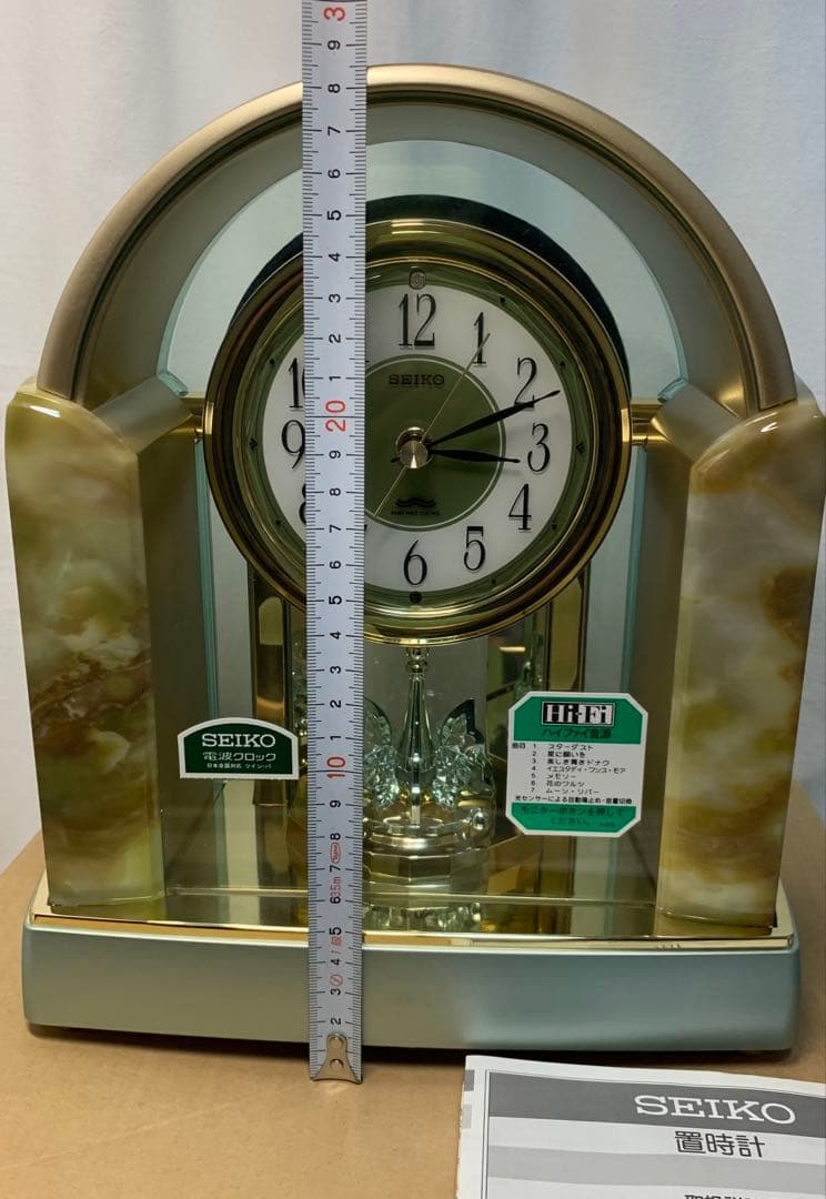 未使用 SEIKO セイコー 電波置時計 BY226G メロディ付き