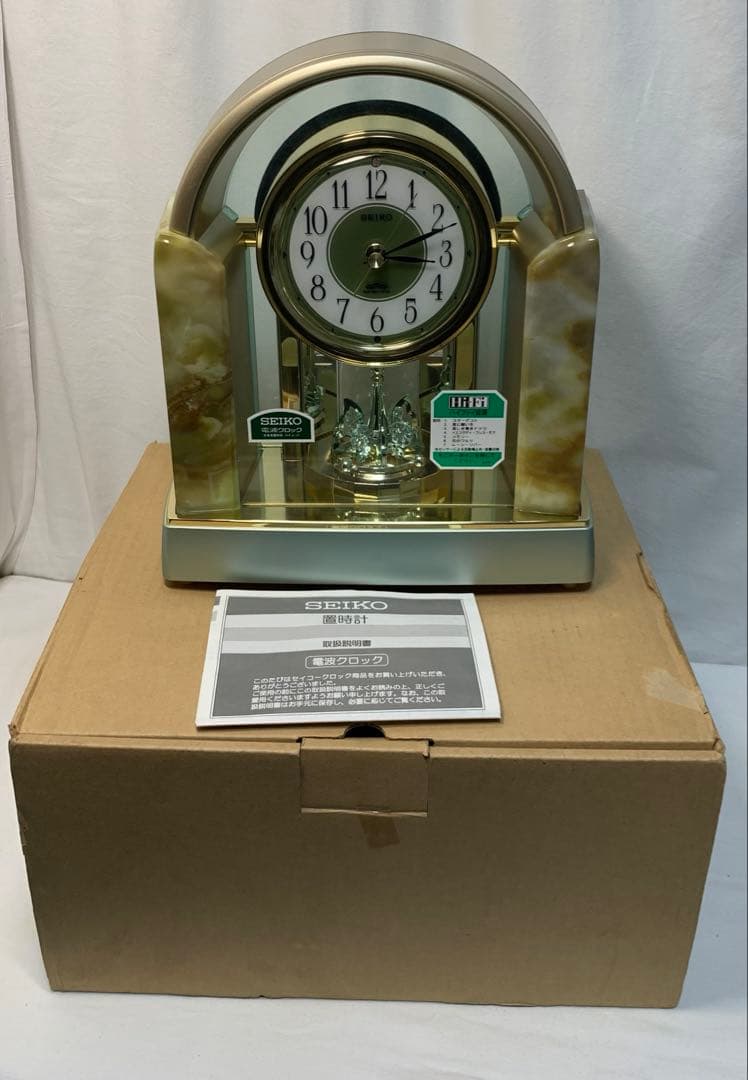 未使用 SEIKO セイコー 電波置時計 BY226G メロディ付き