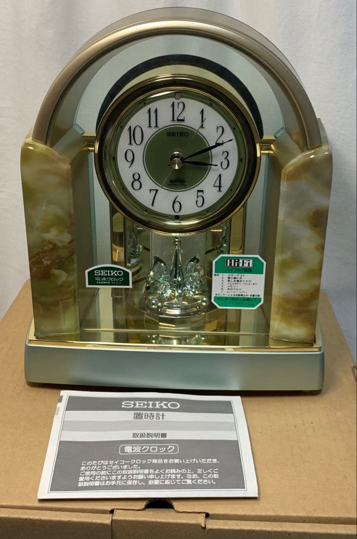 未使用 SEIKO セイコー 電波置時計 BY226G メロディ付き