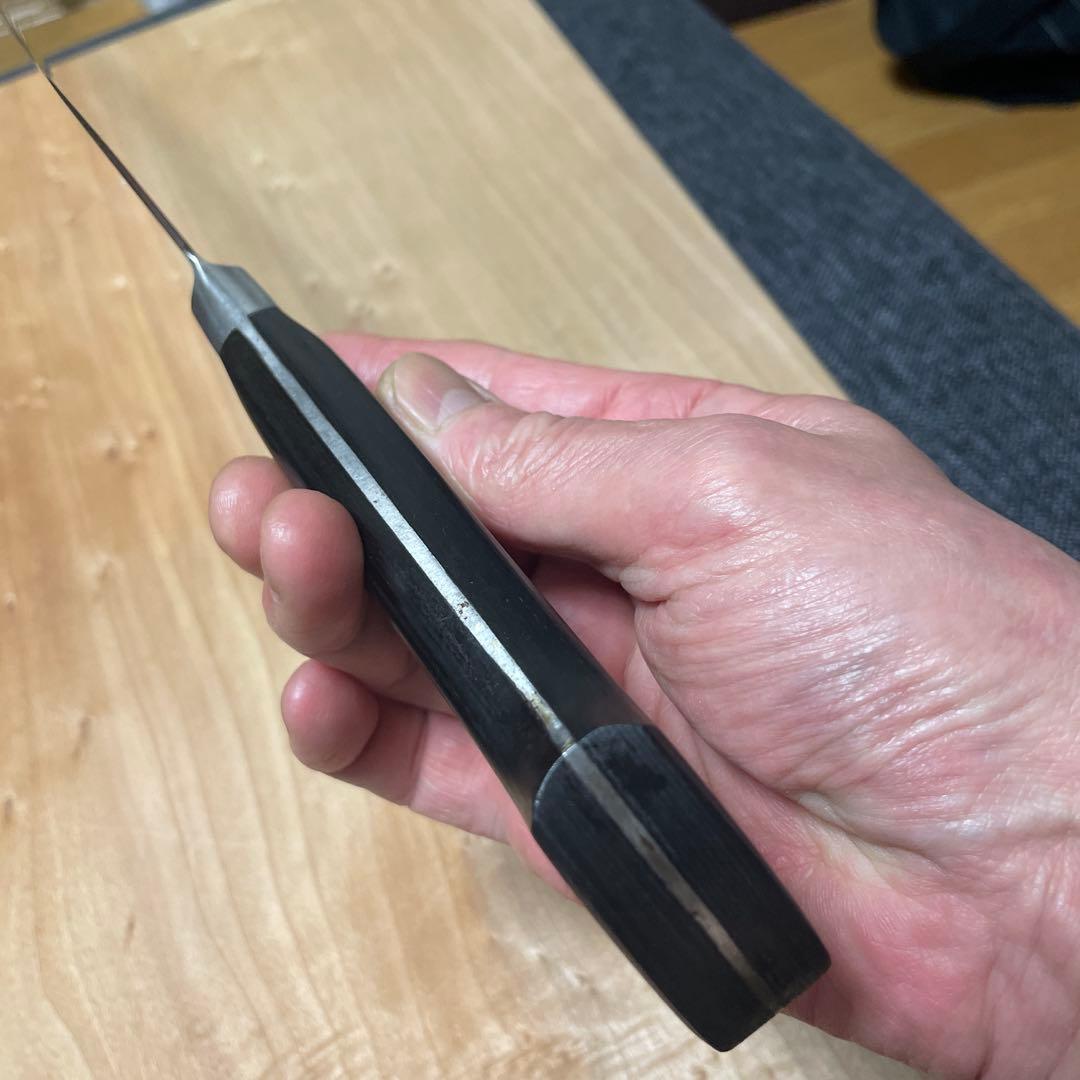 刀匠武蔵国光月作　日本鋼牛刀尺一