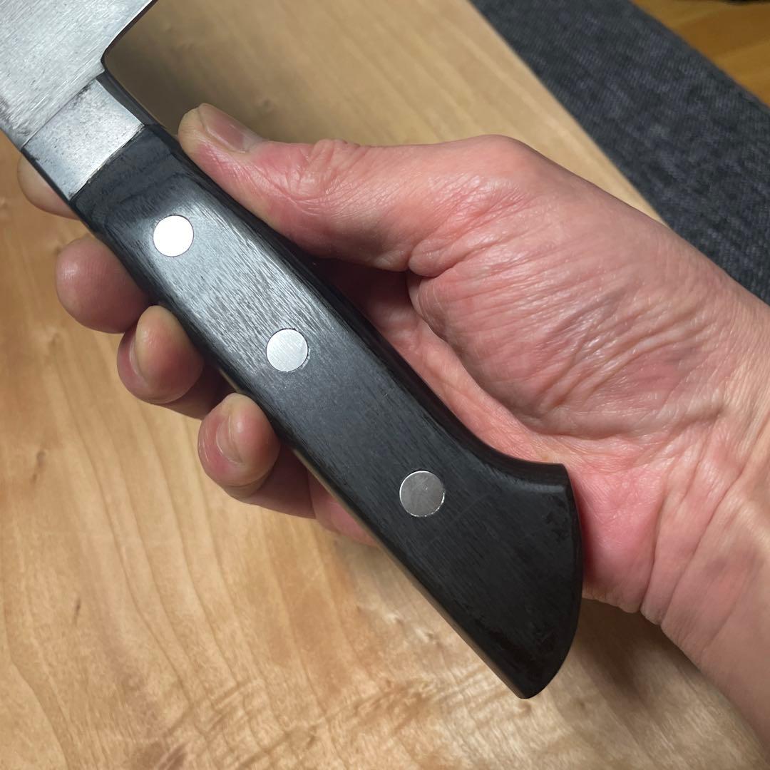 刀匠武蔵国光月作　日本鋼牛刀尺一