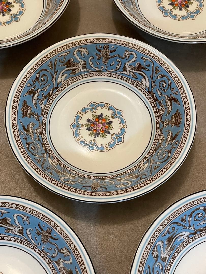 ウェッジウッド  フロレンティーン　ターコイズ　ボウル　15.5