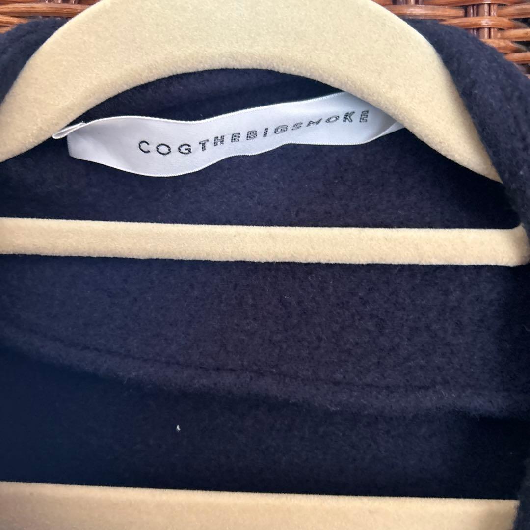 COGTHEBIGSMOKE EMILYラウンドネックコート ネイビー