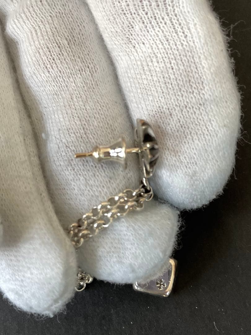 本物　クロムハーツダイスチャームさシングルピアス