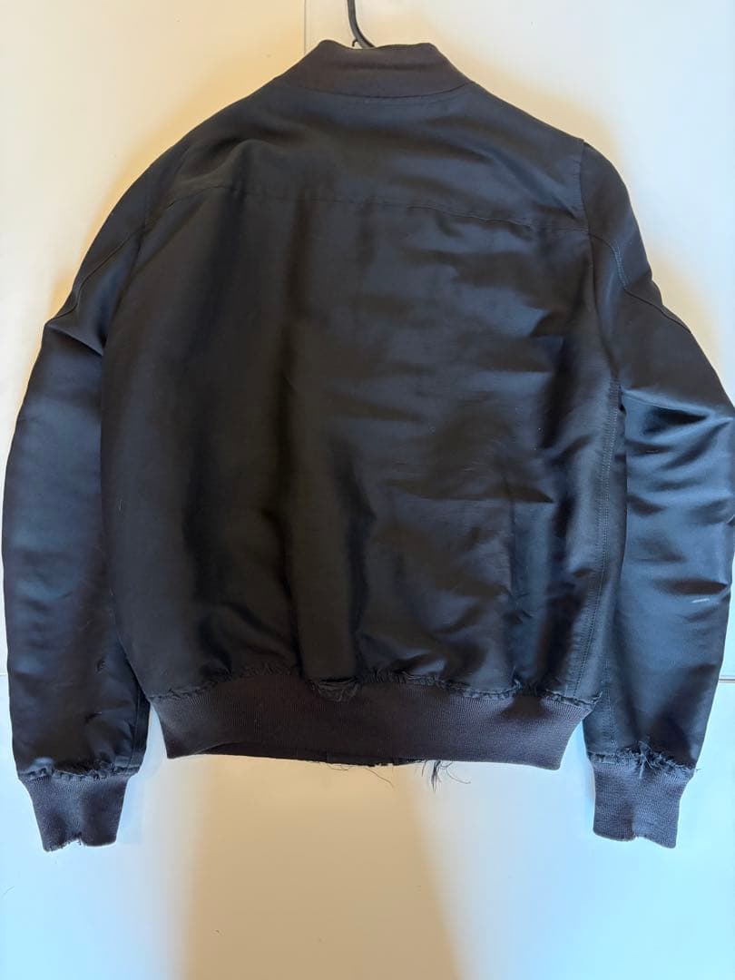 リックオウエンス　MA-1 ジャケット　ダメージ