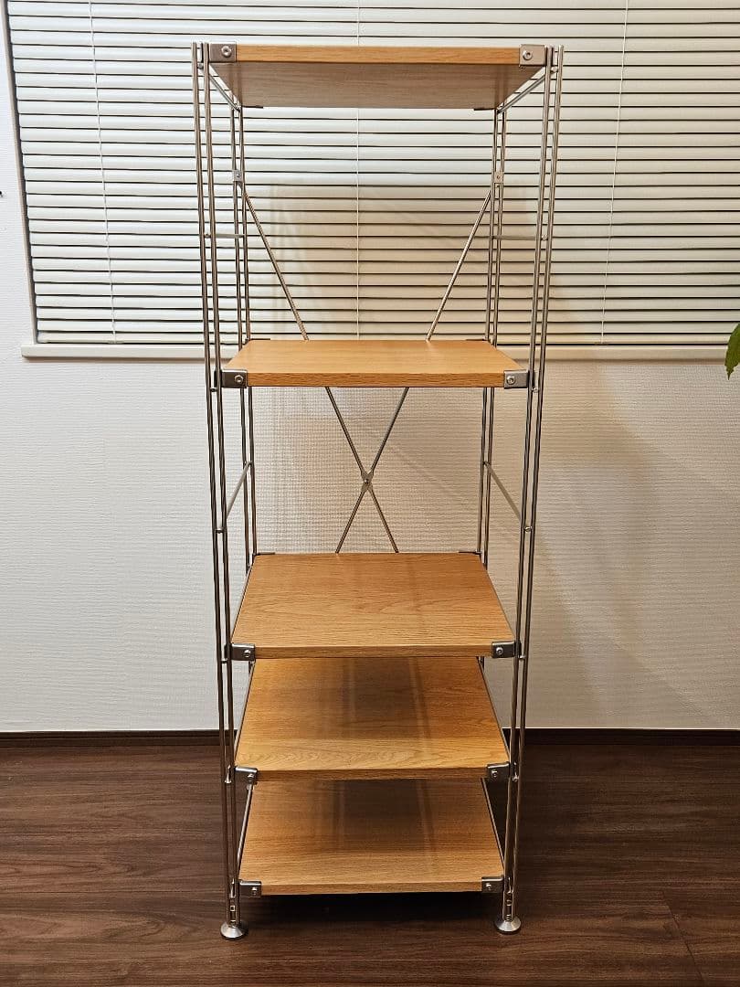 無印良品 ステンレスユニットシェルフ 120cm帆立 棚幅42cmタイプ