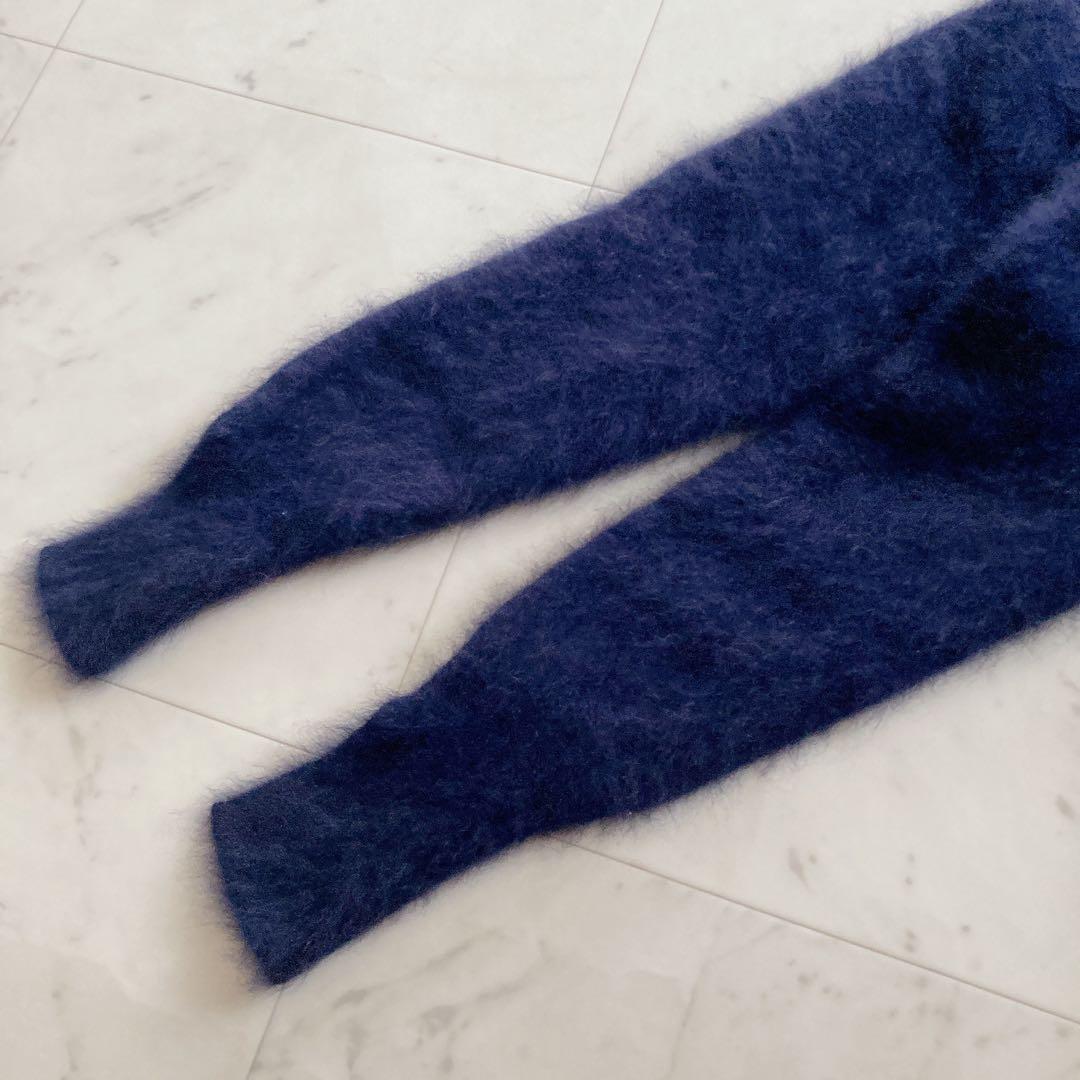 美品　IENA fluffyファー プルオーバー　近年モデル　ネイビー