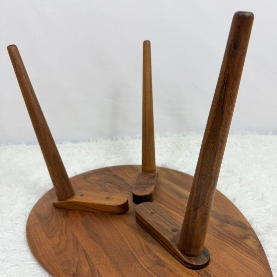 『北欧家具』karf エッグシェイプ　ウォールナット　無垢材