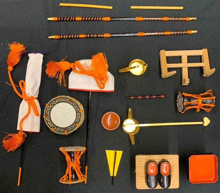 木目込み人形 15人揃い 25号　親王 水色　エボシ